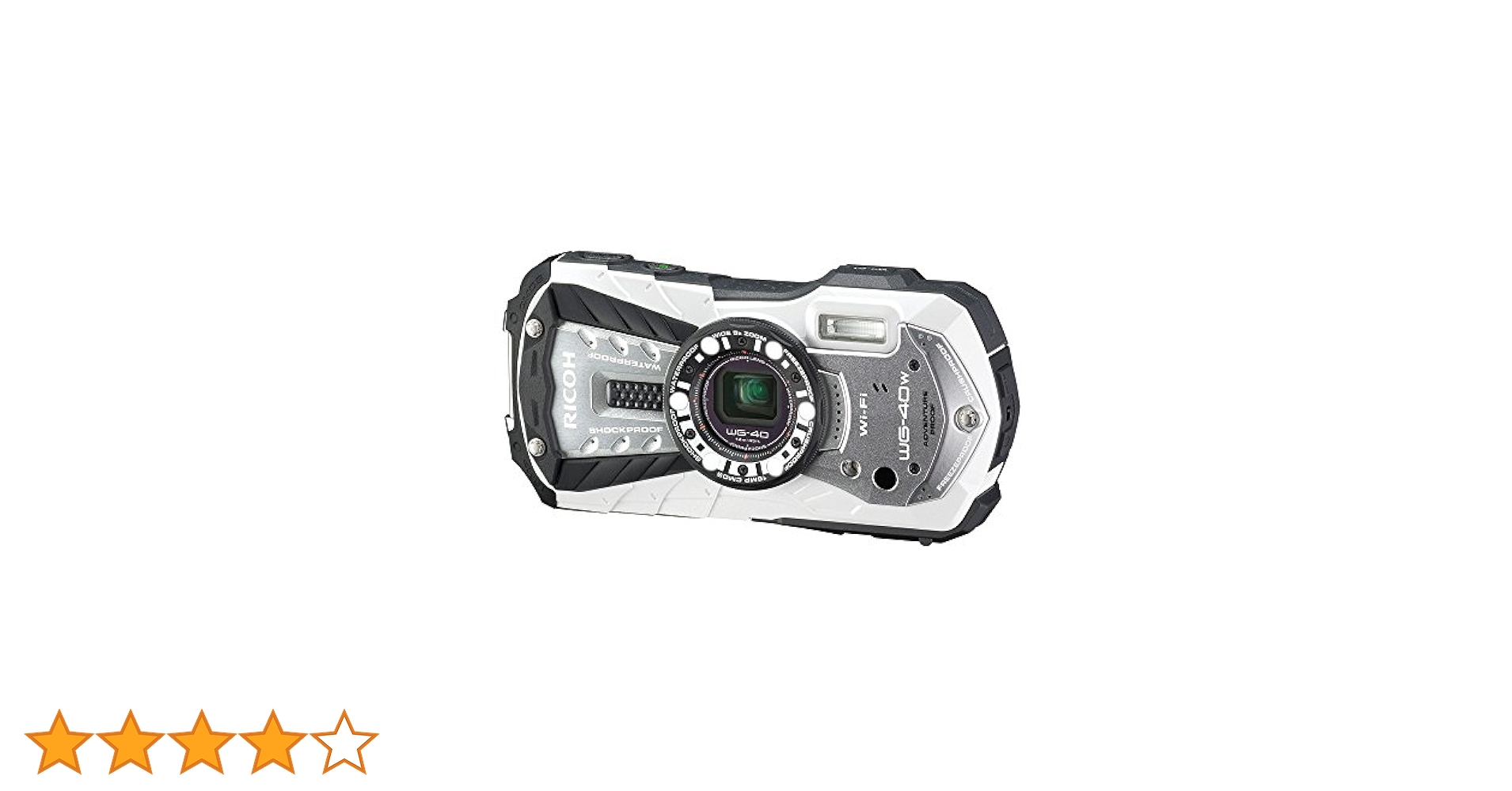 Amazon | RICOH 防水デジタルカメラ RICOH WG-40W ホワイト 防水